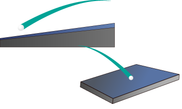 ミスを減らすことができる相手コートに入れやすい