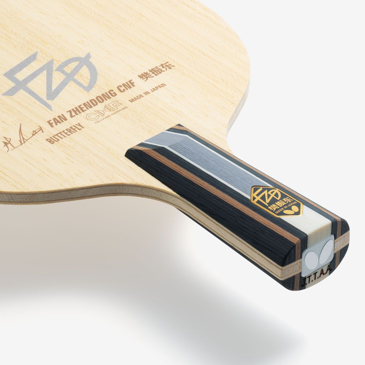 バタフライ(Butterfly) 卓球 ラケット 樊振東 ZLC-CS 中国式ペン 24220 ブレードサイズ:161×150mm(丸型)