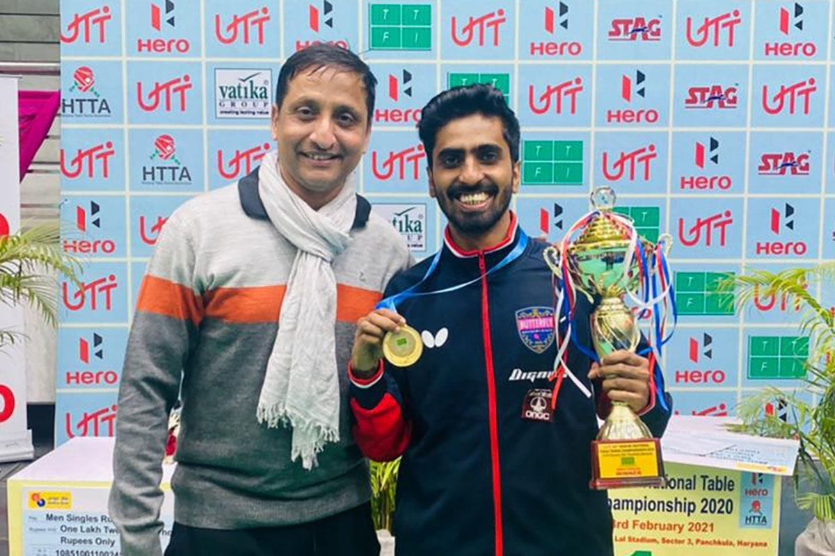 卓球 グナナセカランがインド選手権で優勝