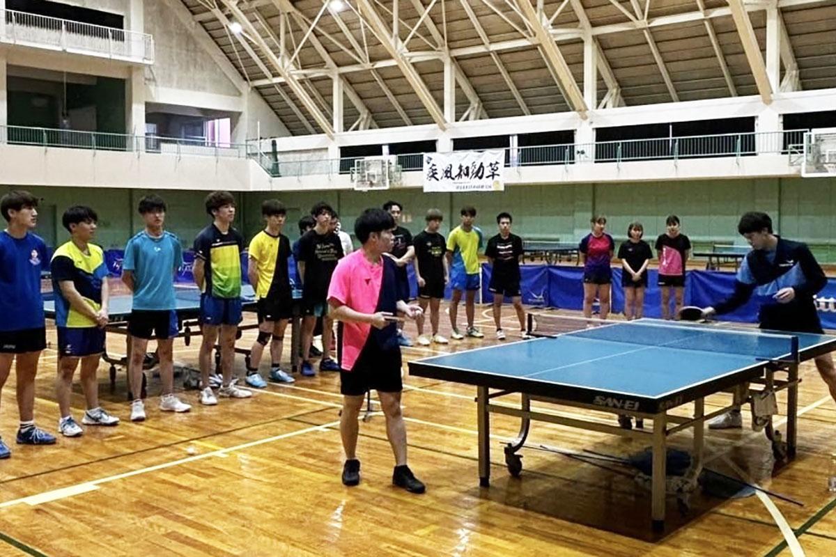 大学卓球を強化するための取り組み 日学連講習会 兼 北信越春季選抜強化合宿