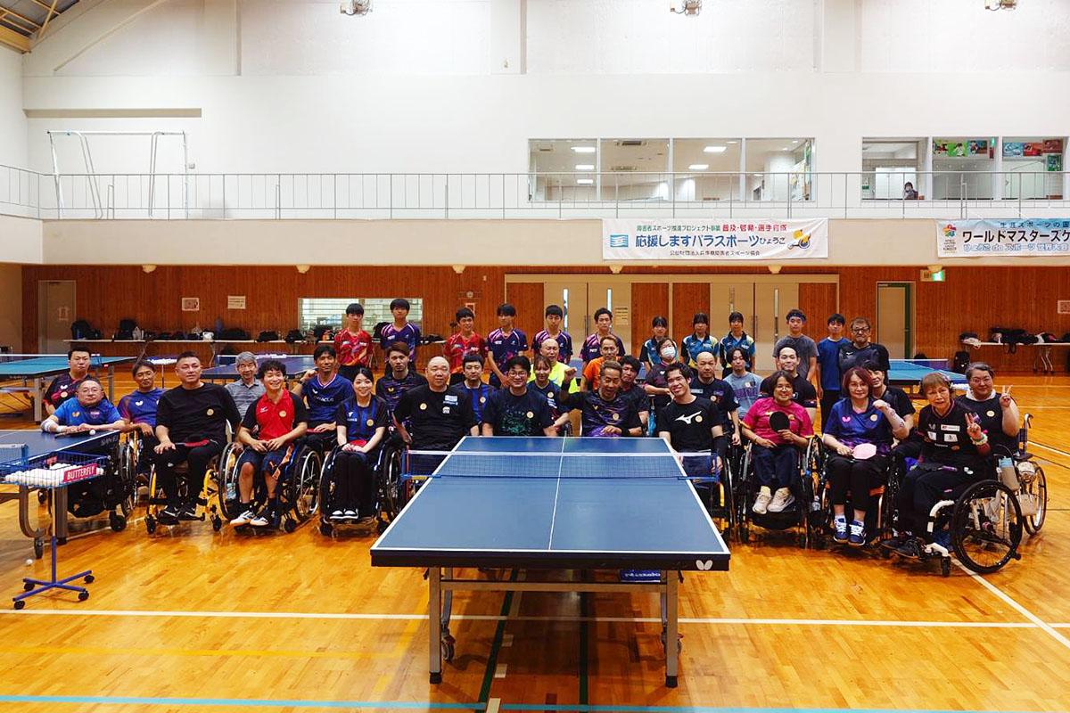 パラ卓球 別所キミヱさん主催の「別所卓球道場」　車いす卓球選手が全国から参加