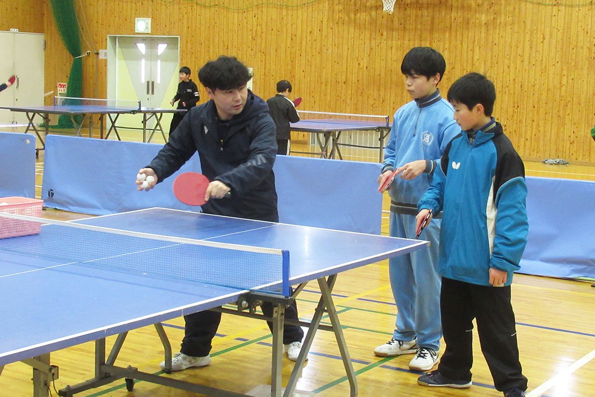 卓球 上伊那地区小・中学生合同練習会を実施
