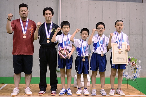 男子の3位は卓伸クラブとT.Cマルカワ