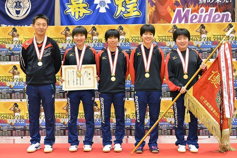 第46回全国高校選抜卓球大会 女子学校対抗は四天王寺が5連覇 卓球レポート