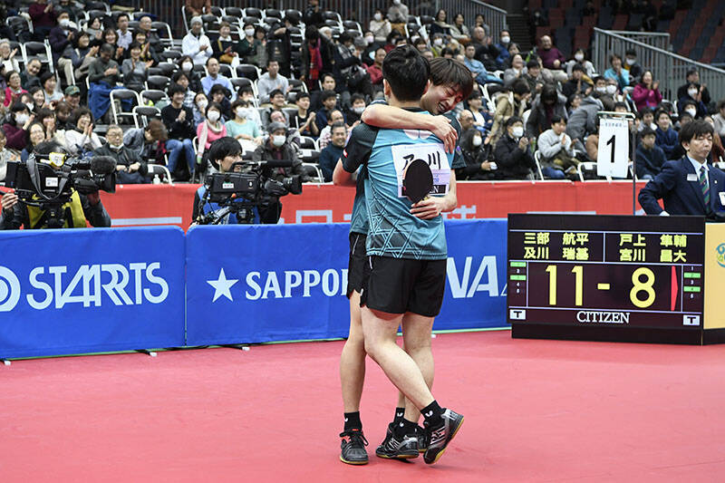 2020年全日本卓球　男子ダブルスは、三部/及川の同級生ペアが初優勝！