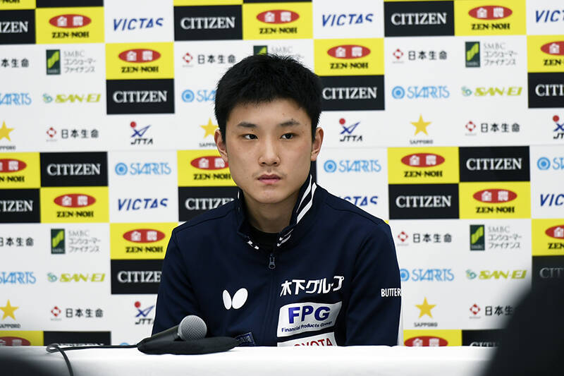 2020年全日本卓球　男子シングルス2位　張本智和「年下なのに向かっていけなかった」