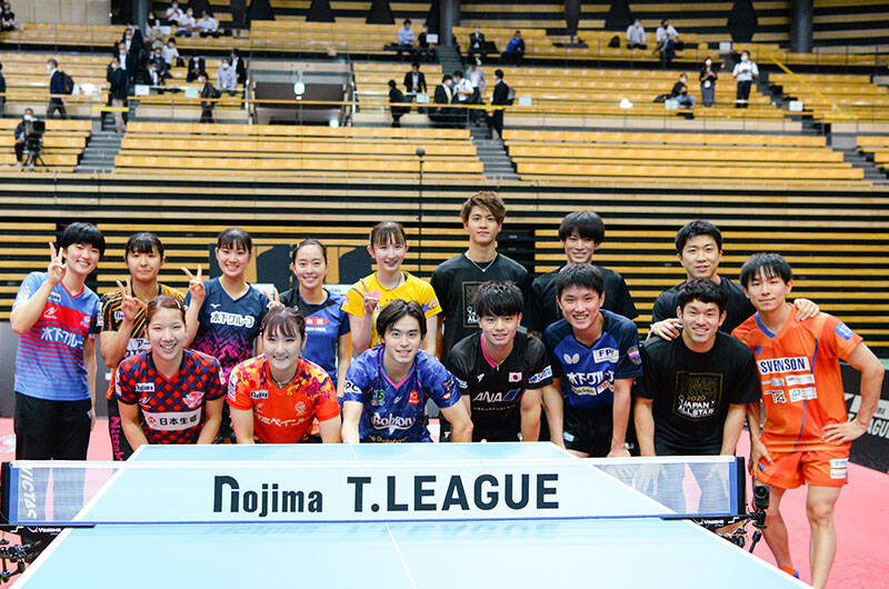 ドリームマッチ Tリーグ選抜が日本代表選抜に勝利