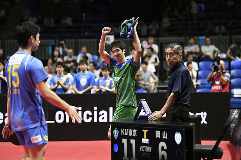 Tリーグ男子開幕戦 木下マイスター東京が勝利