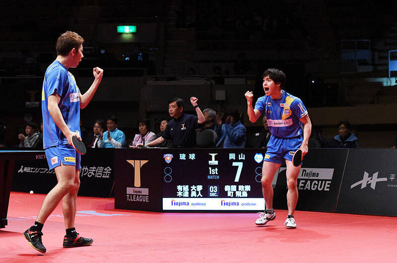 Tリーグ男子 12月8日までの結果