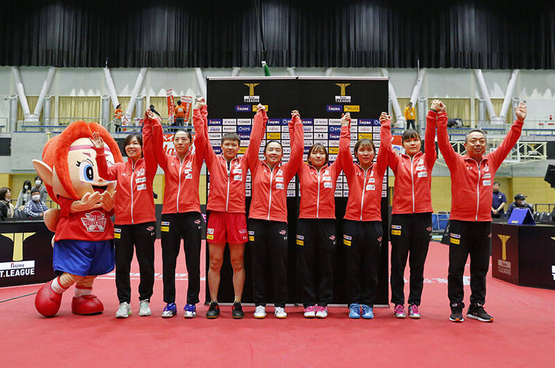 Tリーグ女子 2月9日までの結果　日本生命がプレーオフ決定