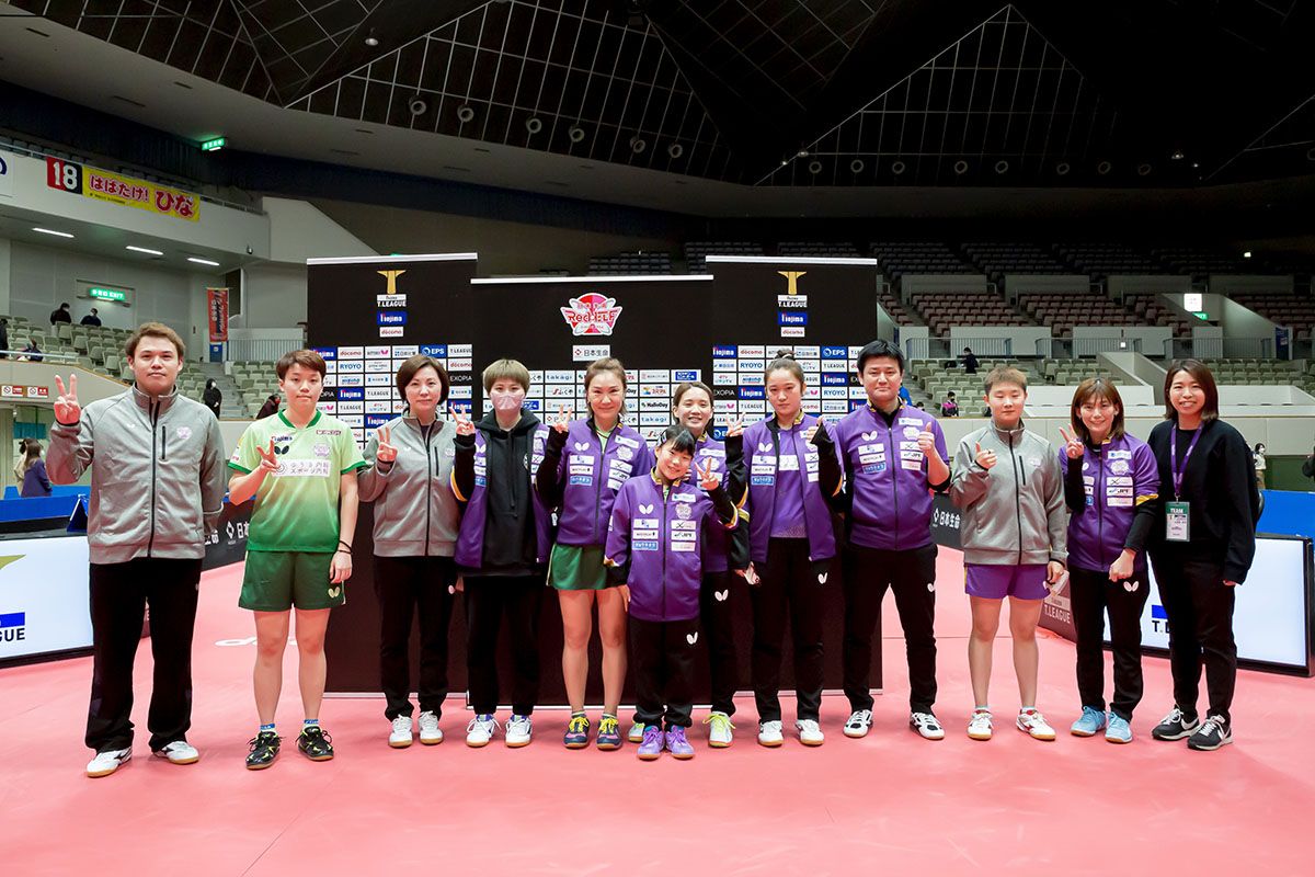 卓球 Tリーグ女子 2022年12月27日までの結果