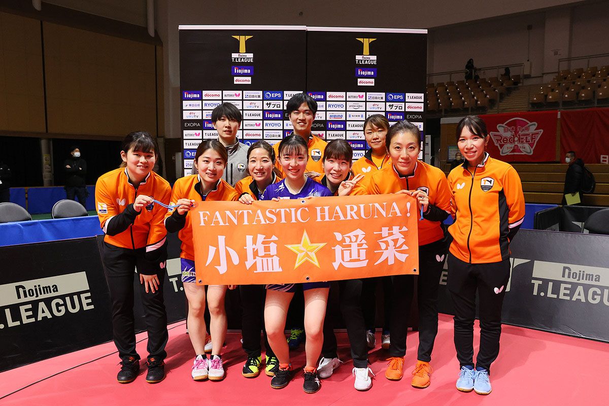 卓球 Tリーグ女子 2023年1月8日までの結果