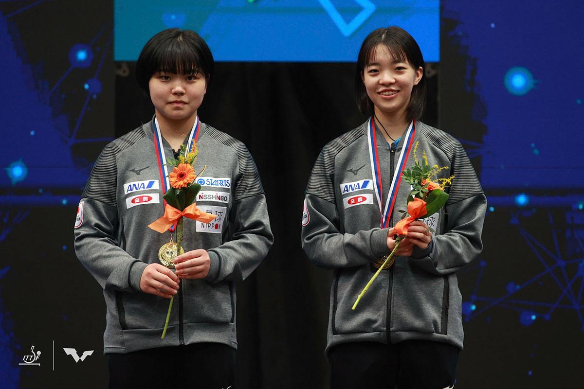 2023年世界ユース卓球選手権大会　U15女子ダブルスの結果