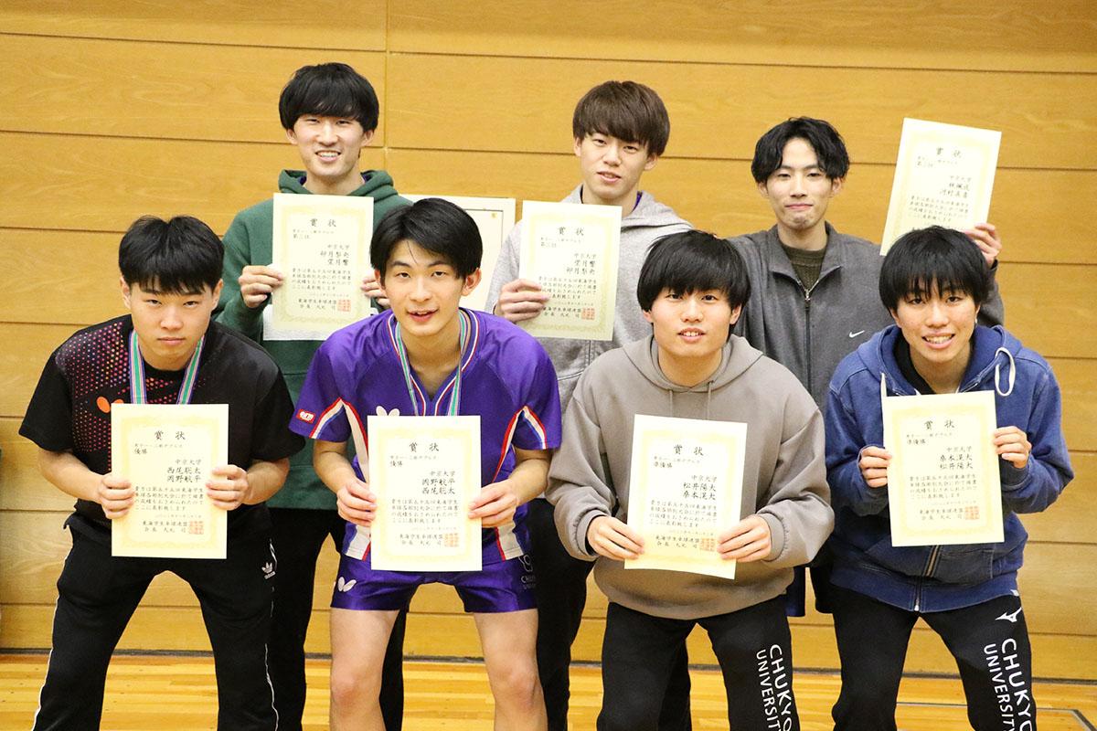 各地の大会結果　第55回東海学生卓球各部別大会