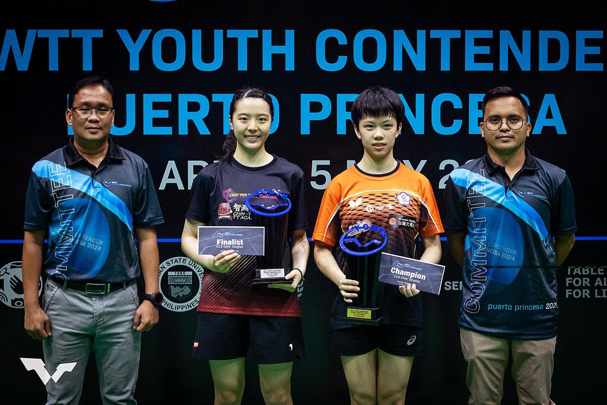 卓球 WTTユースコンテンダー プエルトプリンセサ　女子の結果