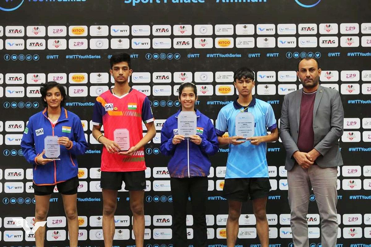 卓球 WTTユースコンテンダー アンマン　混合ダブルスの結果