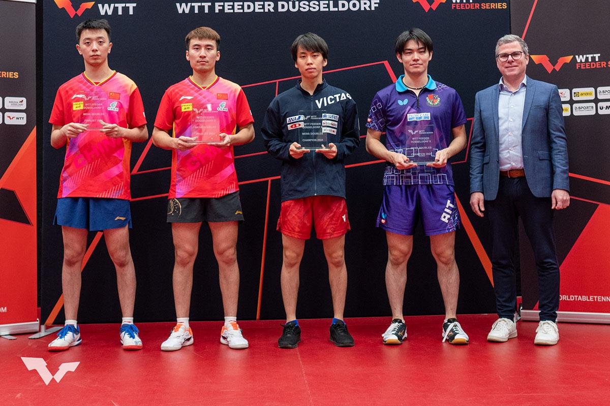 卓球 WTTフィーダー デュッセルドルフ2　濵田一輝／横谷晟が男子ダブルス優勝