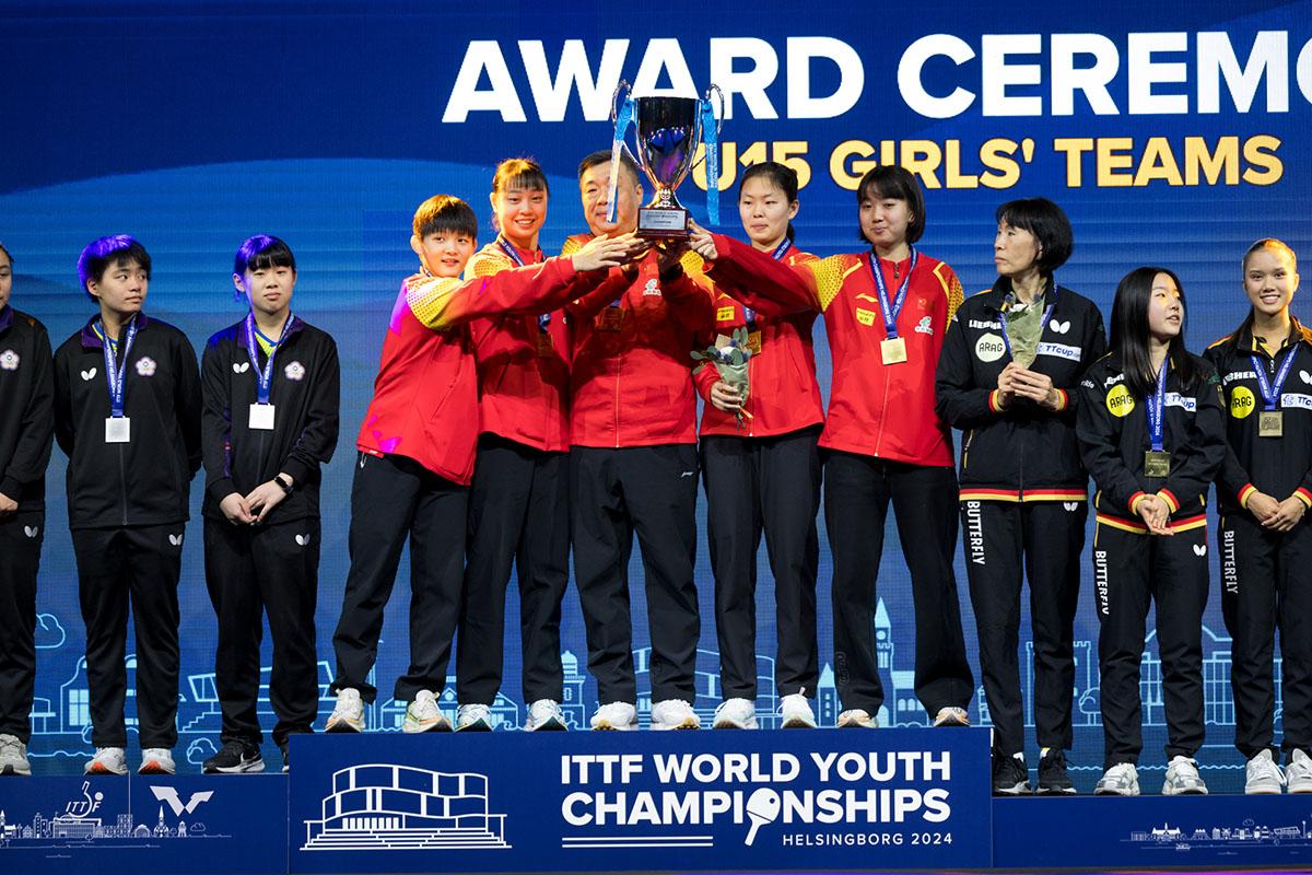 2024年世界ユース卓球選手権大会　U15女子団体の結果