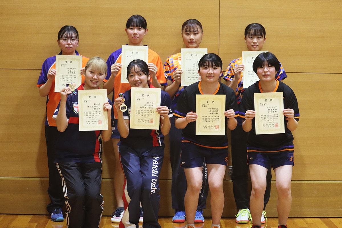 各地の大会結果　第56回東海学生卓球各部別大会