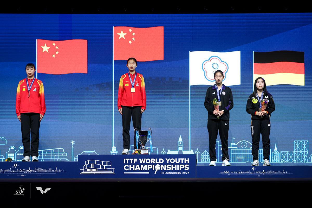 2024年世界ユース卓球選手権大会　U15女子シングルスの結果