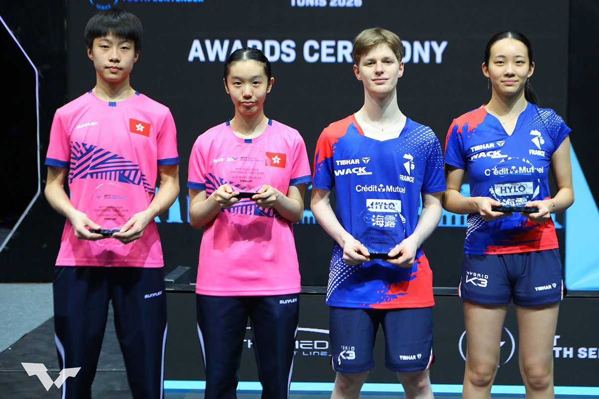 卓球 WTTユーススターコンテンダー チュニス　混合ダブルスの結果