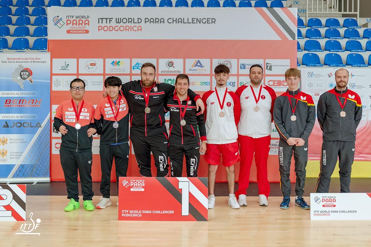 パラ卓球 ワールドパラチャレンジャー ポドゴリツァ　八木克勝／舟山真弘ペアが準優勝