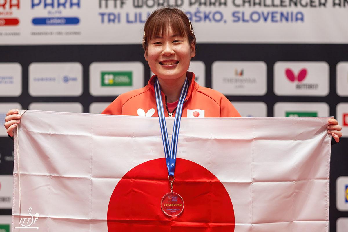 パラ卓球 ワールドパラエリート ラスコ　友野有理がクラス8優勝　山口美也がクラス11優勝