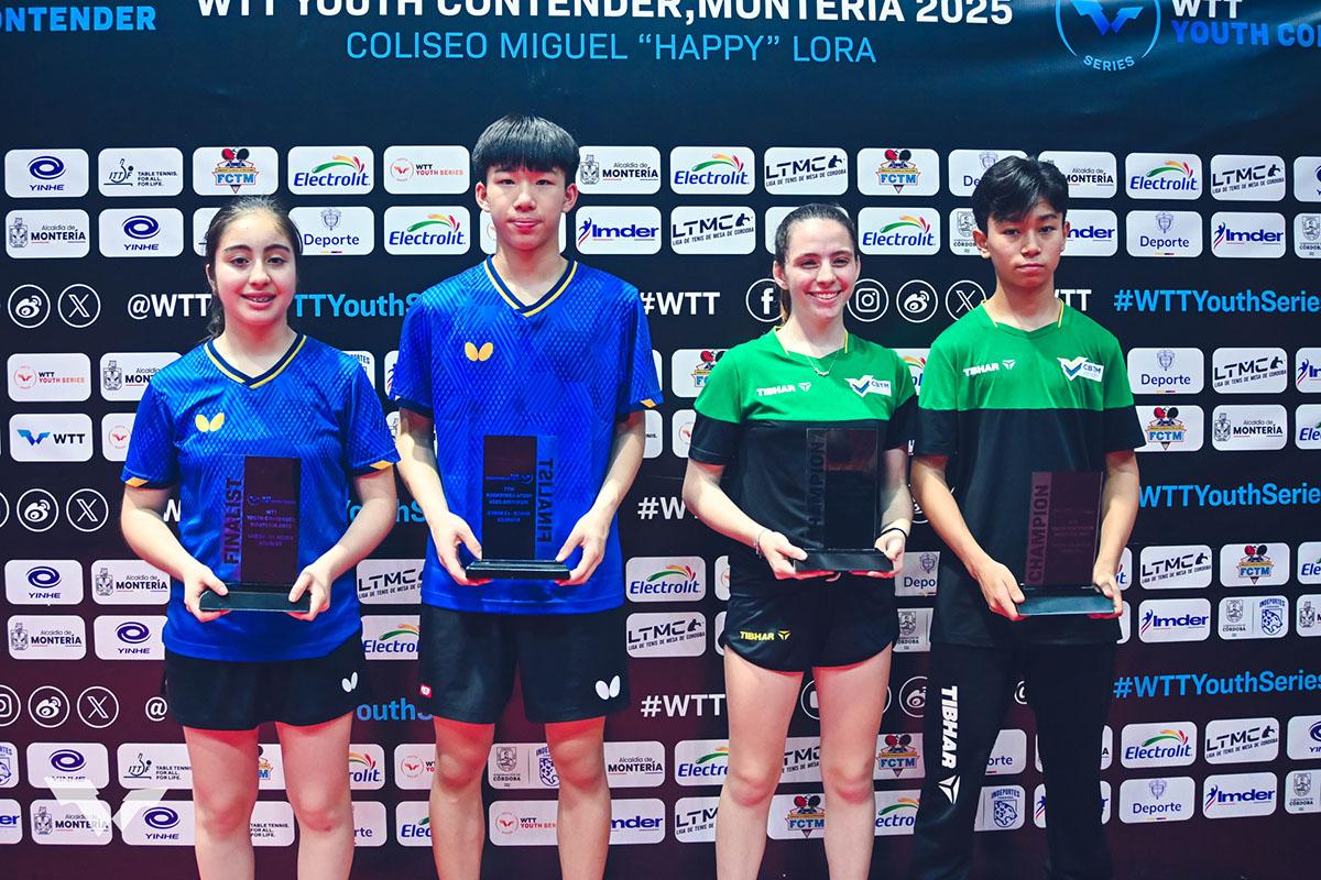 卓球 WTTユースコンテンダー モンテリア　混合ダブルスの結果