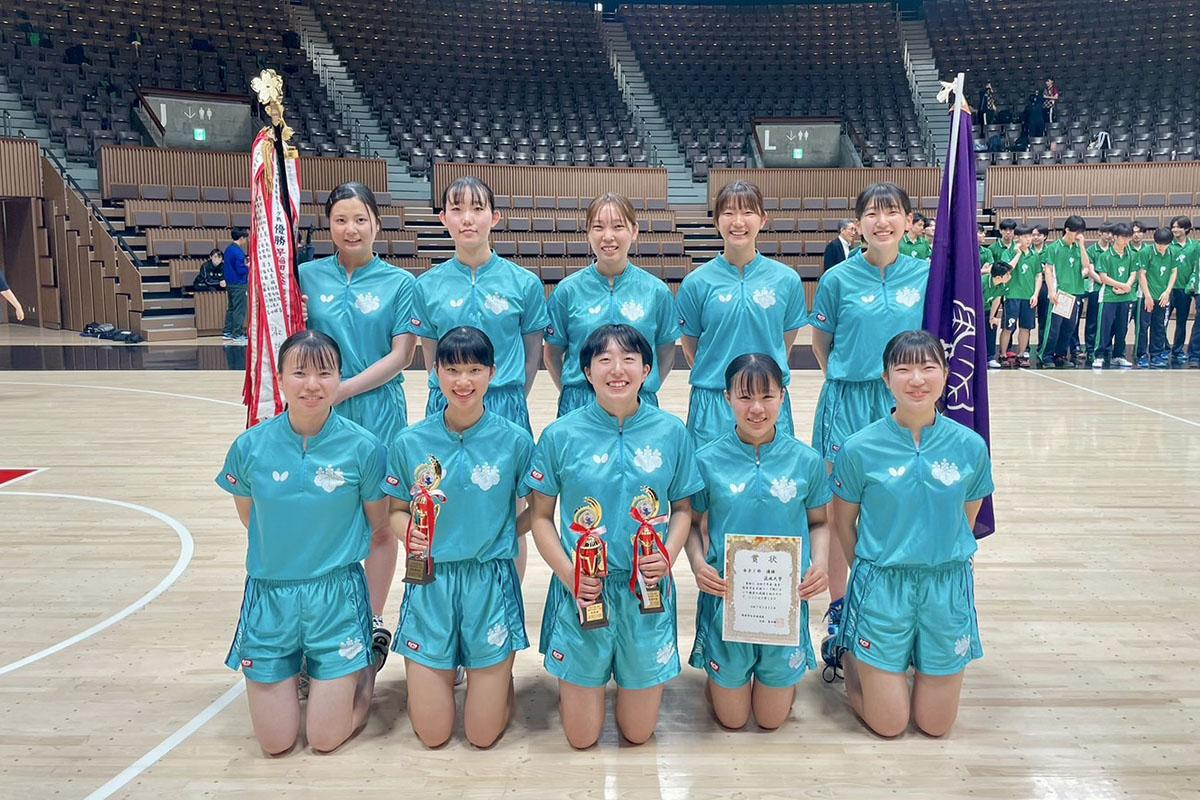 2025年春季関東学生卓球リーグ戦　女子1部は筑波大が初優勝