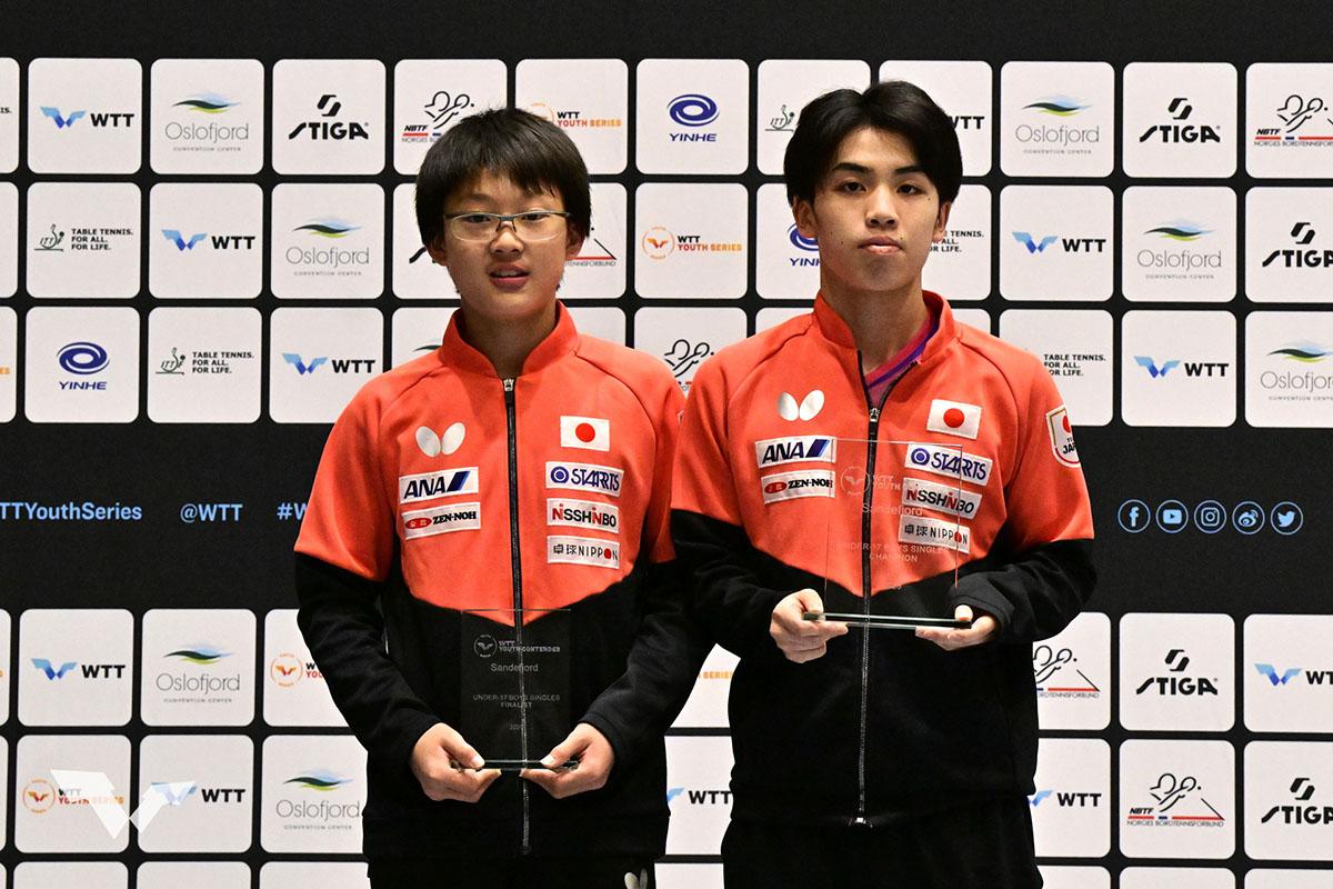 卓球 WTTユースコンテンダー サンネフヨル　岩井田駿斗がU19とU17優勝、小林右京がU15優勝