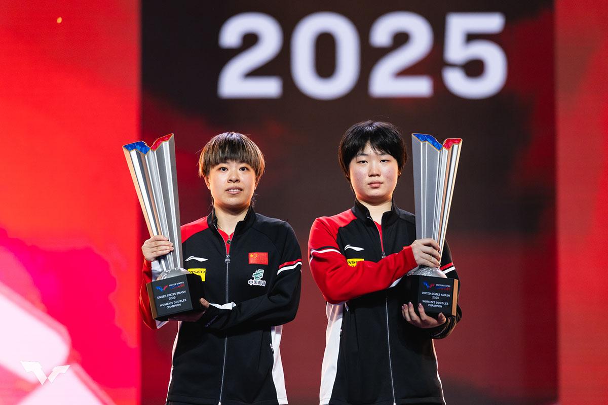 卓球 USスマッシュ2025　女子ダブルスは王芸迪／蒯曼が優勝