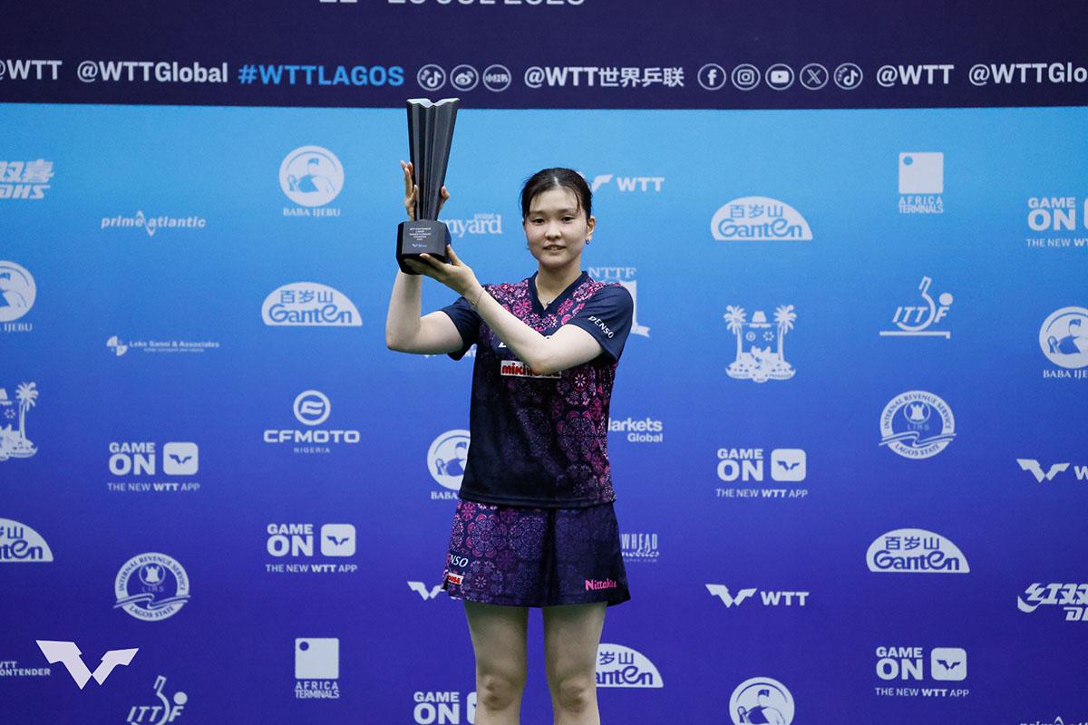 卓球 WTTコンテンダー ラゴス　リンドと橋本帆乃香が優勝