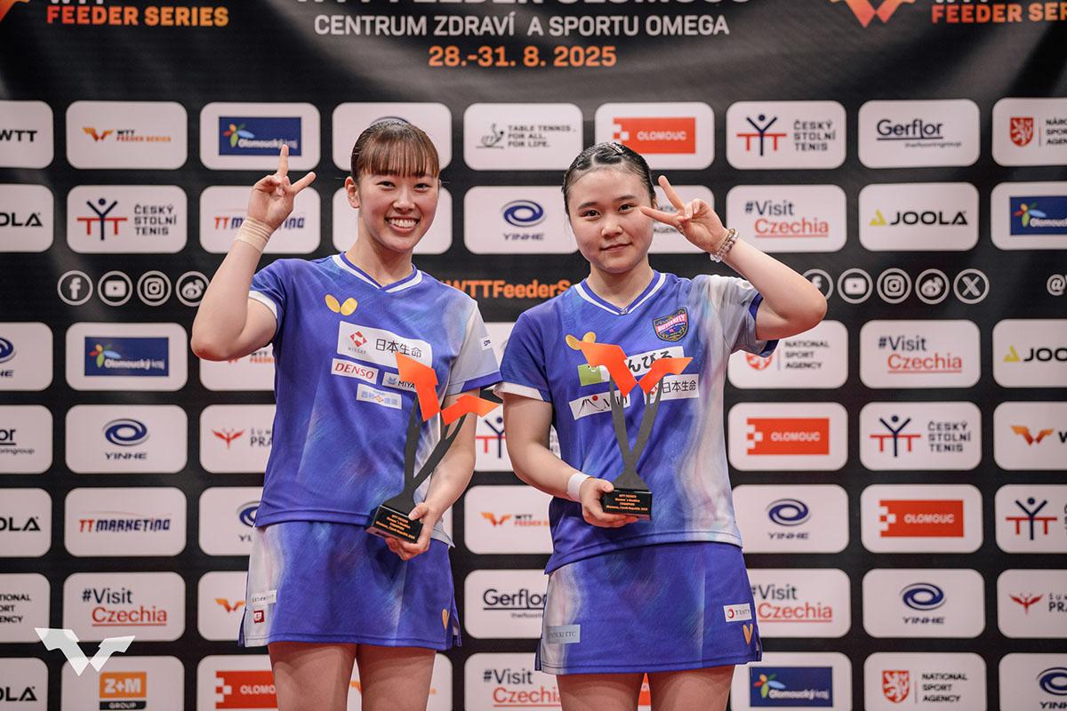 卓球 WTTフィーダー オロモウツ　日本が4種目で優勝