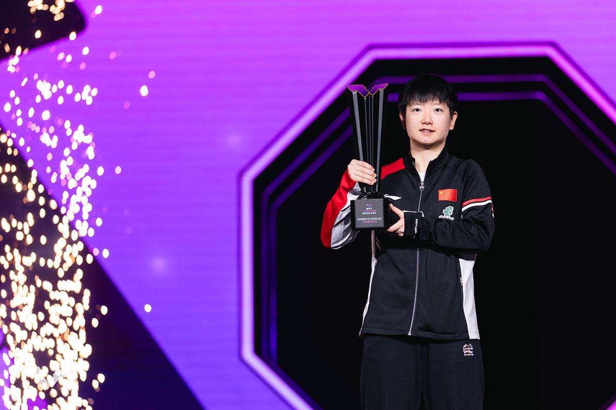 卓球 WTTチャンピオンズ マカオ　女子シングルスは孫穎莎が優勝