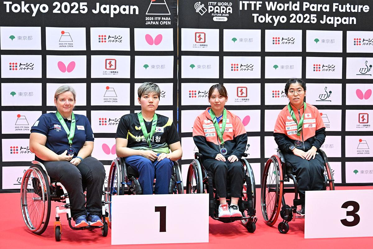 パラ卓球 ワールドパラフューチャー 東京　女子シングルスの結果（クラス2-3、クラス4-5）
