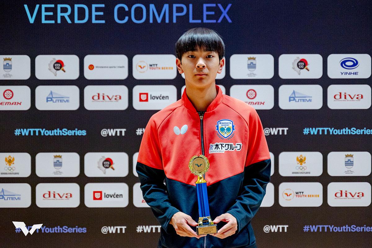 卓球 WTTユースコンテンダー ポドゴリツァ　川上流星が2種目で優勝