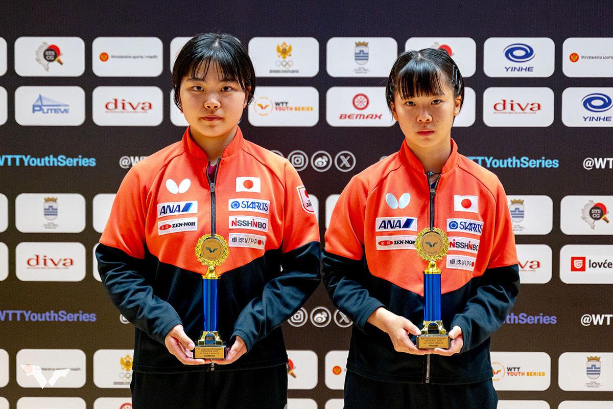 卓球 WTTユースコンテンダー ポドゴリツァ　髙森愛央が2種目優勝、花沢夏琳がU15優勝