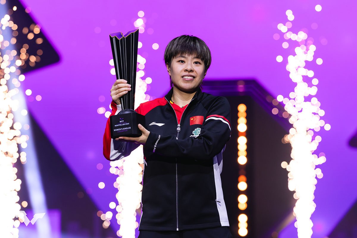 卓球 WTTチャンピオンズ モンペリエ　女子シングルスは王芸迪が優勝