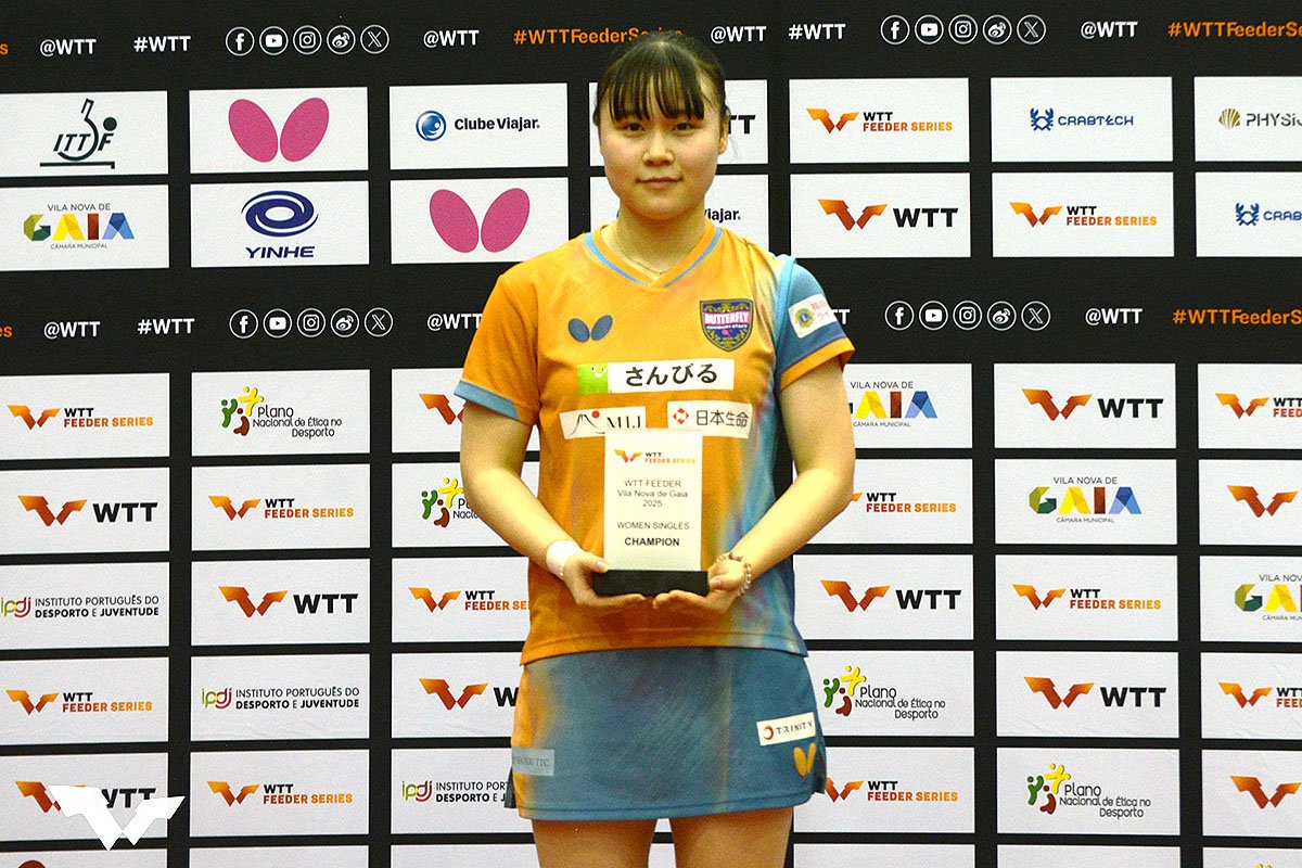 卓球 WTTフィーダー ヴィラ・ノヴァ・デ・ガイア　竹谷美涼が女子シングルス優勝