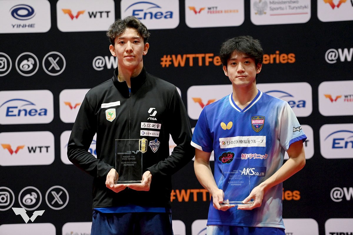 卓球 WTTフィーダー グダニスク　日本が3種目で優勝