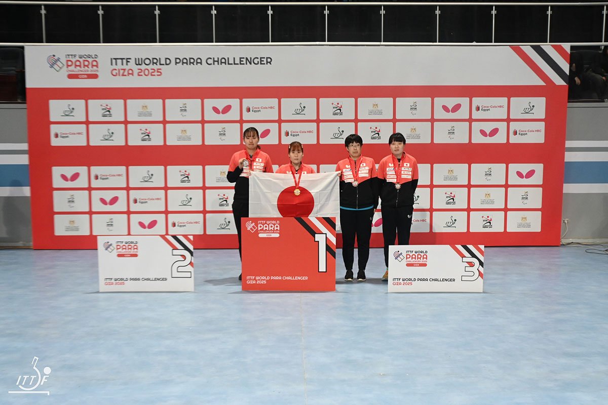 パラ卓球 ワールドパラチャレンジャー ギザ　山口美也が女子シングルス優勝