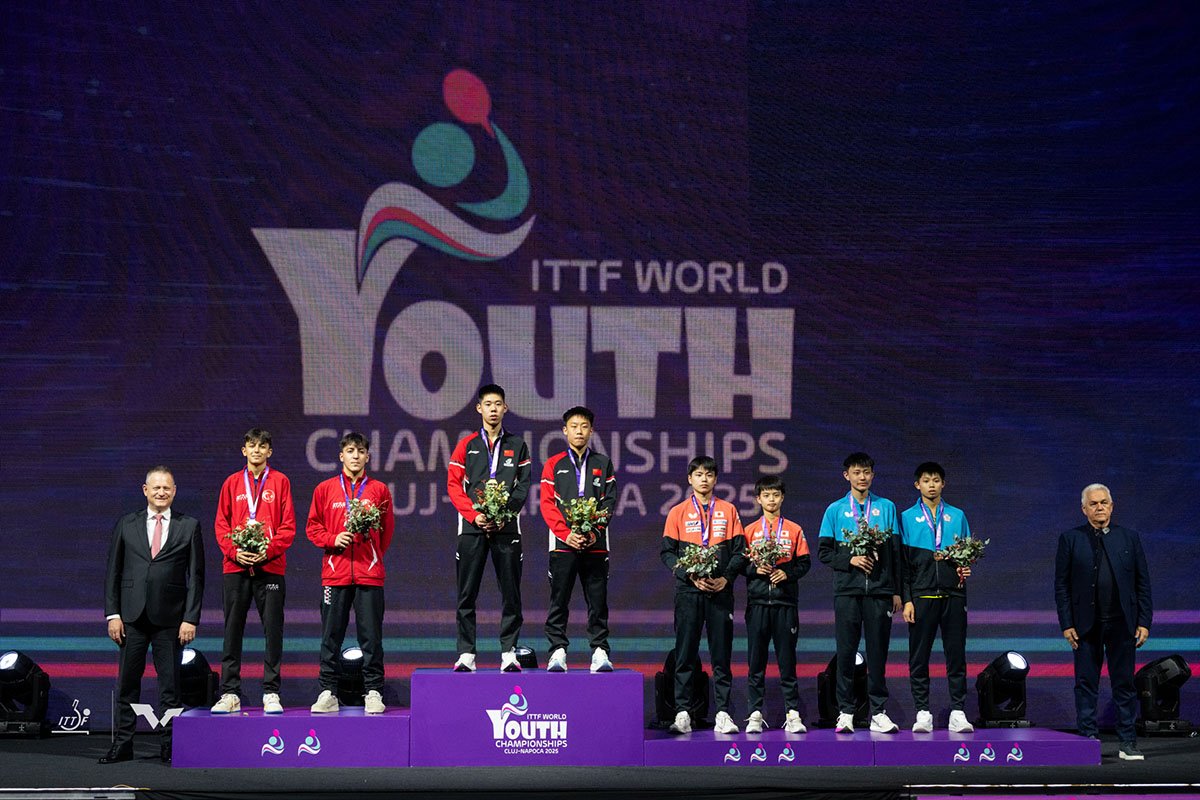 2025年世界ユース卓球選手権大会　U15男子ダブルスの結果