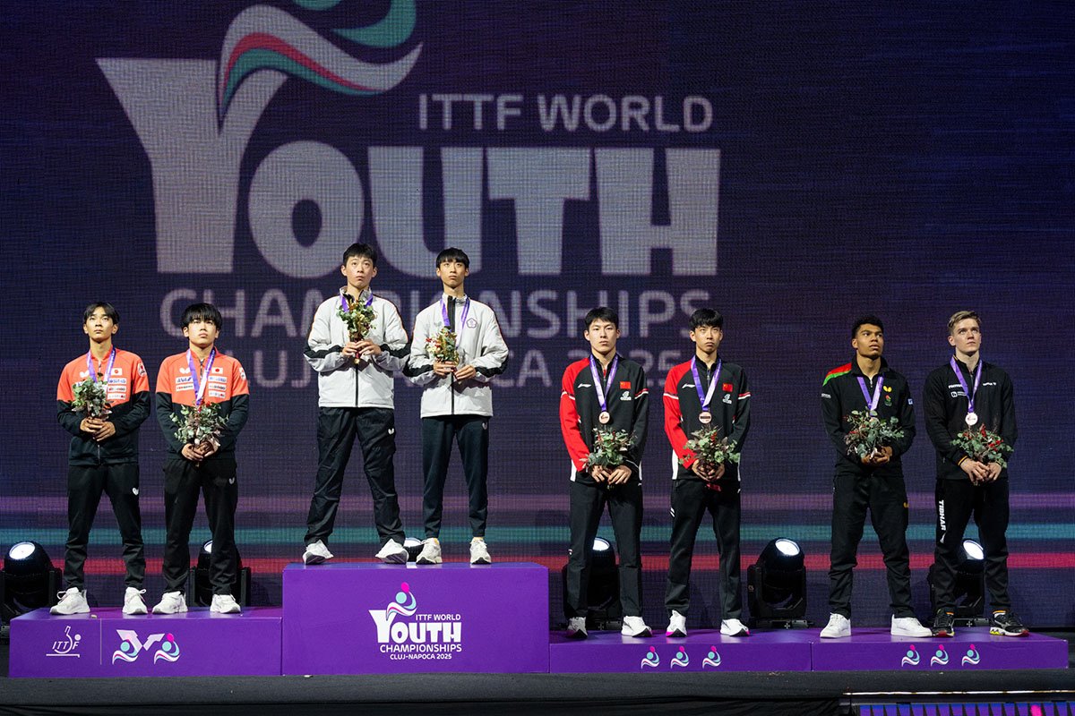 2025年世界ユース卓球選手権大会　U19男子ダブルスの結果