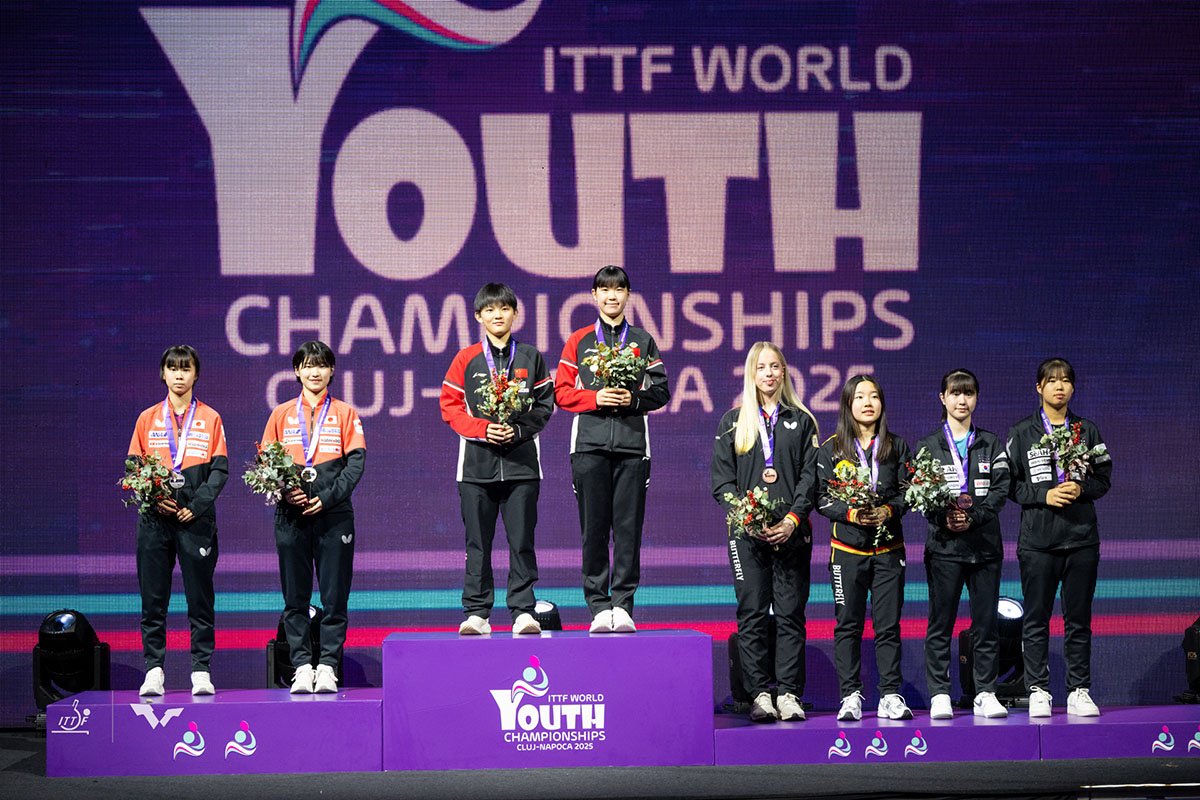 2025年世界ユース卓球選手権大会　U15女子ダブルスの結果