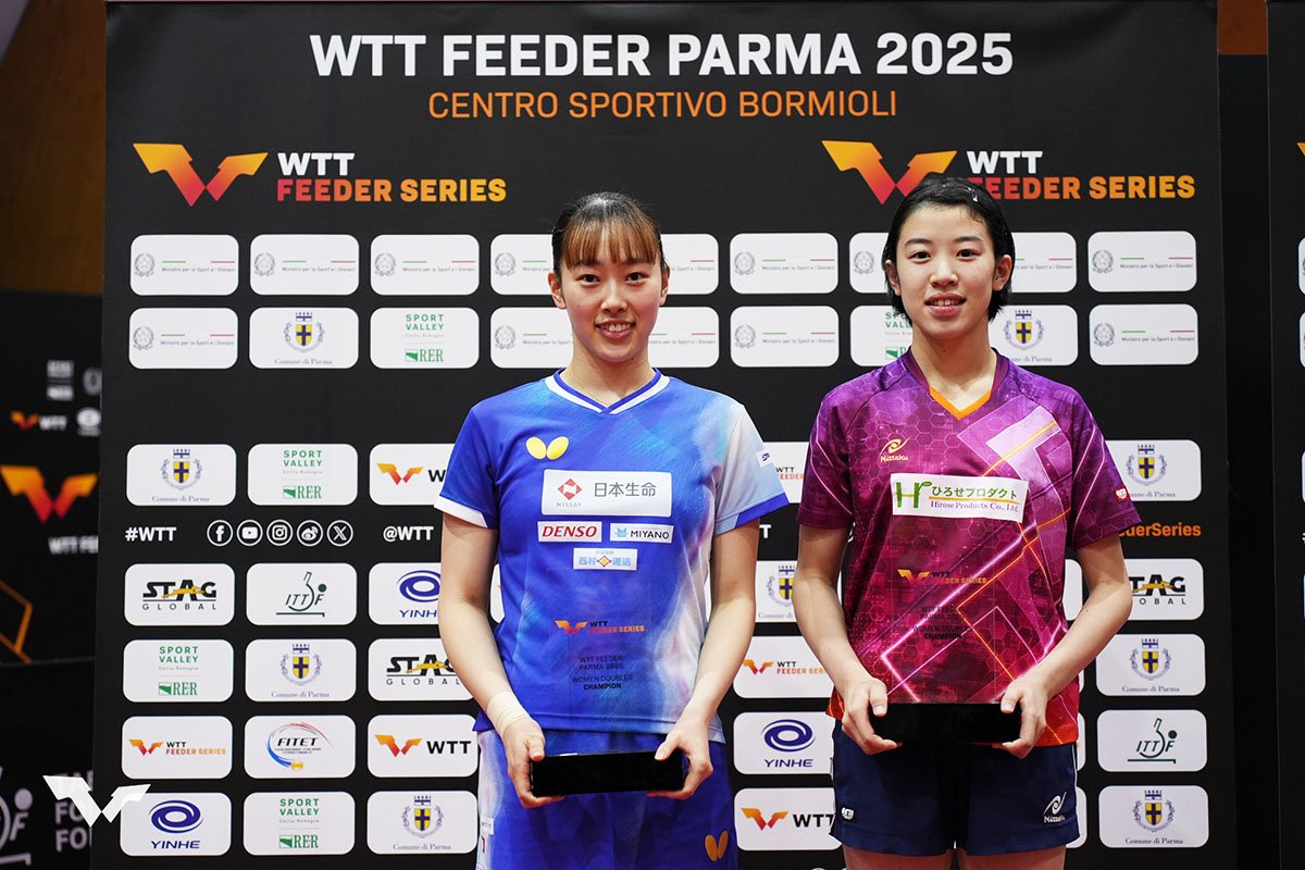 卓球 WTTフィーダー パルマ　日本が2種目で優勝
