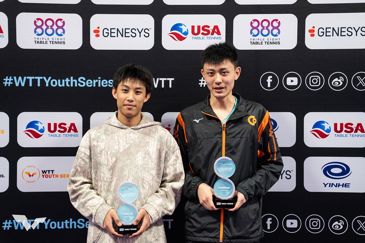 卓球 WTTユースコンテンダー サンフランシスコ　男子の結果