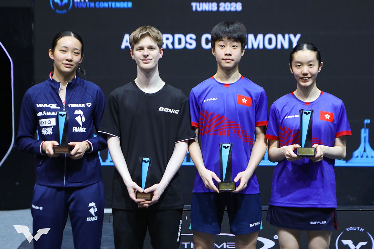 卓球 WTTユースコンテンダー チュニス　混合ダブルスの結果