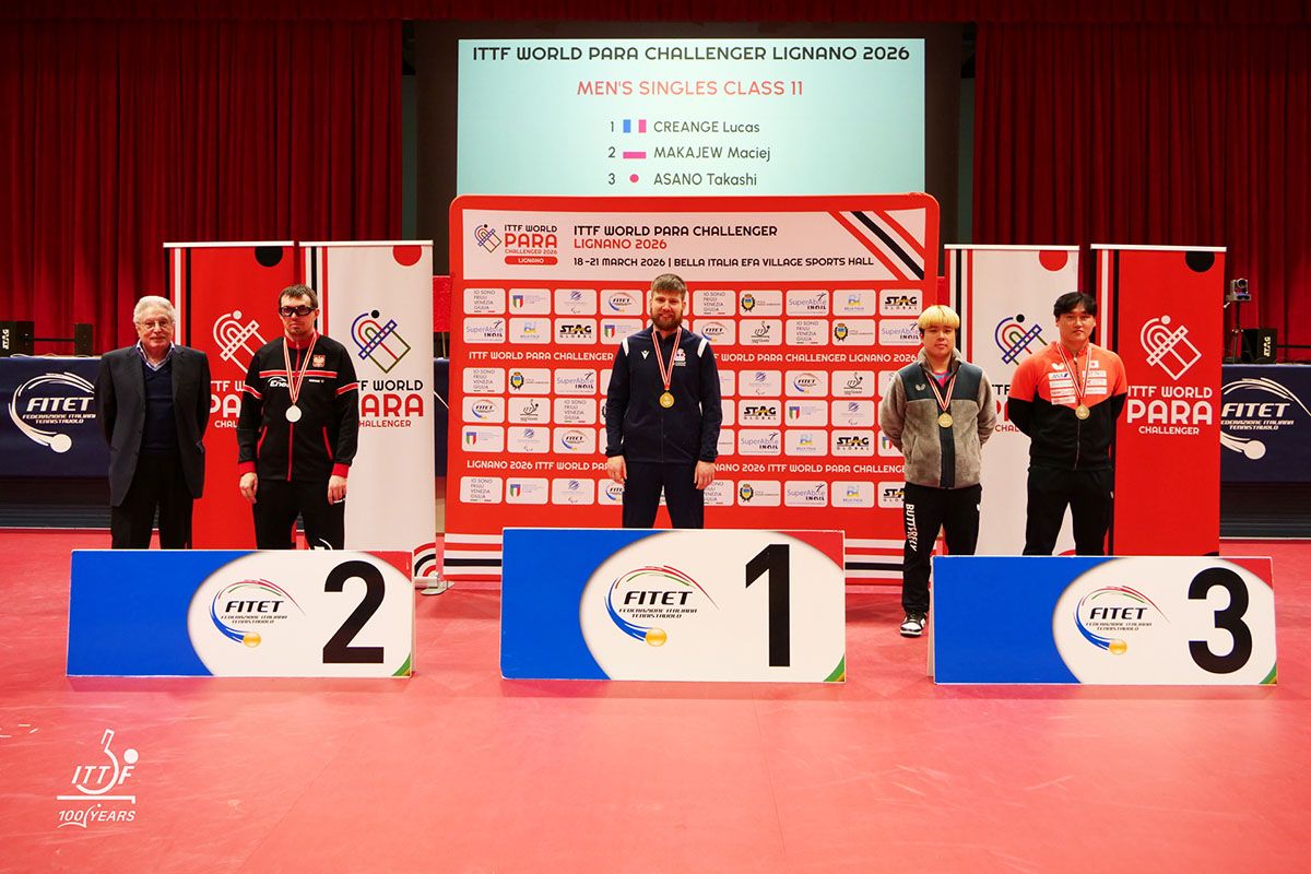 パラ卓球 ワールドパラチャレンジャー リニャーノ　男子シングルスの結果