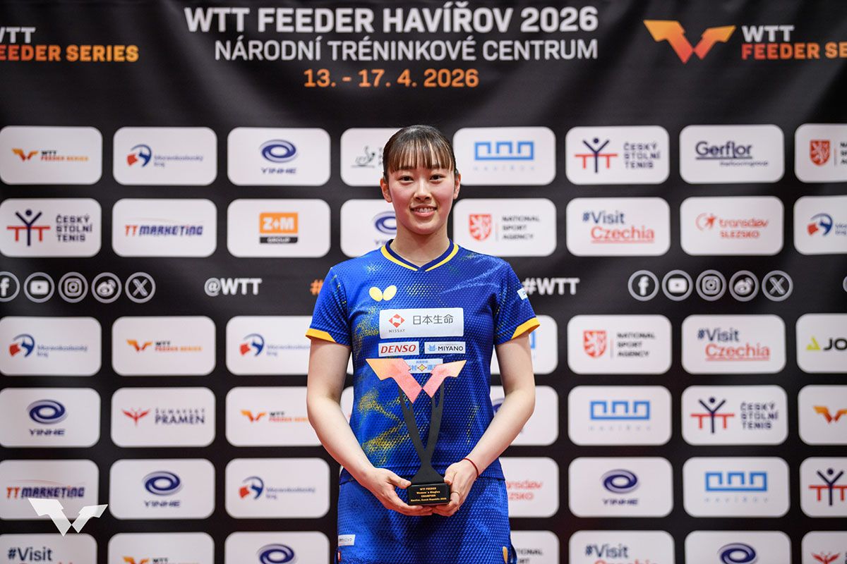 卓球 WTTフィーダー ハヴィジョフ　木造勇人と赤江夏星が優勝