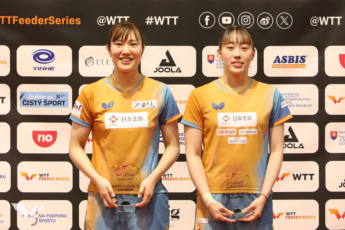 卓球 WTTフィーダー セネック　赤江夏星／笹尾明日香ペアが優勝